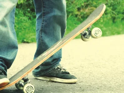 Child on Skateboard